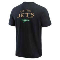 New York Jets Darius Rucker Collection Washed Henley T-Shirt - Black T-shirts