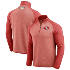 San Francisco 49ers Darius Rucker Collection Tonal Quarter-Zip Jacket - Scarlet Jackets