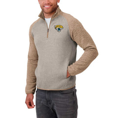 Jacksonville Jaguars Darius Rucker Collection Tonal Quarter-Zip Jacket - Tan Jackets