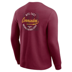 Washington Commanders Darius Rucker Collection Washed Waffle-Knit Long Sleeve T-Shirt - Burgundy T-shirts