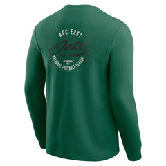 New York Jets Darius Rucker Collection Washed Waffle-Knit Long Sleeve T-Shirt - Green T-shirts