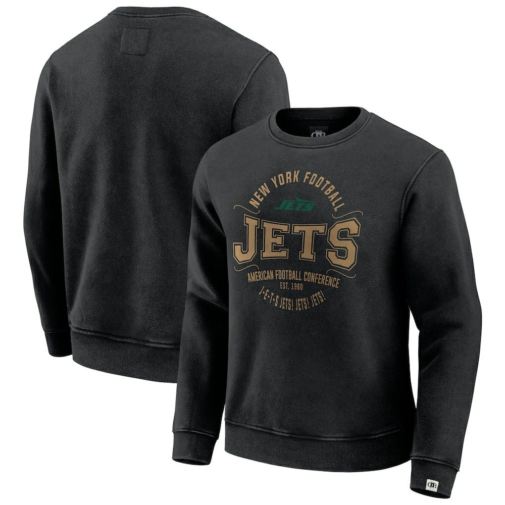 New York Jets Darius Rucker Collection Vintage Pullover Sweatshirt - Black Pullover