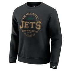 New York Jets Darius Rucker Collection Vintage Pullover Sweatshirt - Black Pullover