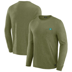 Miami Dolphins J. Palmer In-The-Pocket Long Sleeve T-Shirt - Olive T-shirts
