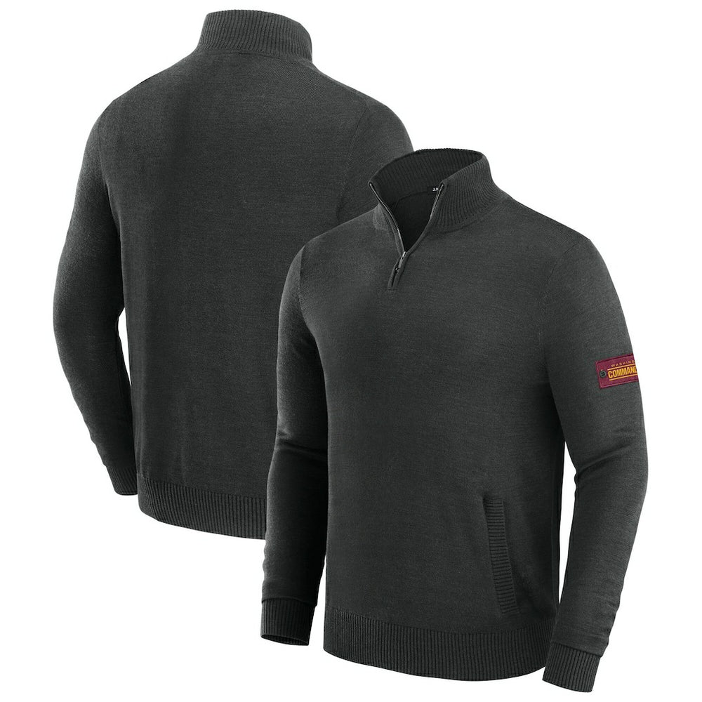 Washington Commanders J. Palmer Franchise Quarter-Zip Sweater - Black