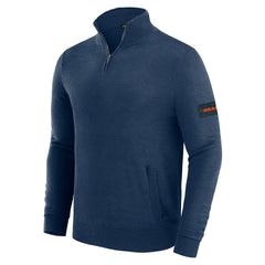 Chicago Bears J. Palmer Franchise Quarter-Zip Sweater - Navy