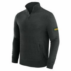 Green Bay Packers J. Palmer Franchise Quarter-Zip Sweater - Black