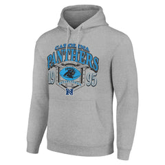 Carolina Panthers Starter 80s Retro Pullover Hoodie - Heather Gray Hoodies