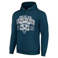 Dallas Cowboys Starter 80s Retro Pullover Hoodie - Navy Hoodies