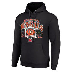 Cincinnati Bengals Starter 80s Retro Pullover Hoodie - Black Hoodies