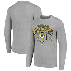Green Bay Packers Starter Retro Long Sleeve Graphic T-Shirt - Heather Gray T-shirts