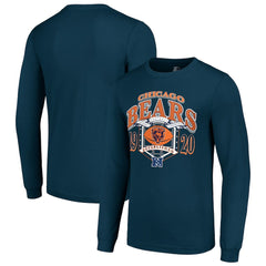 Chicago Bears Starter Retro Long Sleeve Graphic T-Shirt - Navy T-shirts