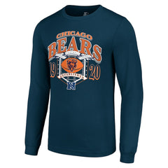 Chicago Bears Starter Retro Long Sleeve Graphic T-Shirt - Navy T-shirts
