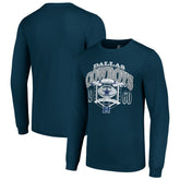 Dallas Cowboys Starter Retro Long Sleeve Graphic T-Shirt - Navy T-shirts
