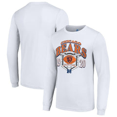 Chicago Bears Starter Retro Long Sleeve Graphic T-Shirt - White T-shirts