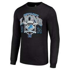 Detroit Lions Starter Retro Long Sleeve Graphic T-Shirt - Black T-shirts