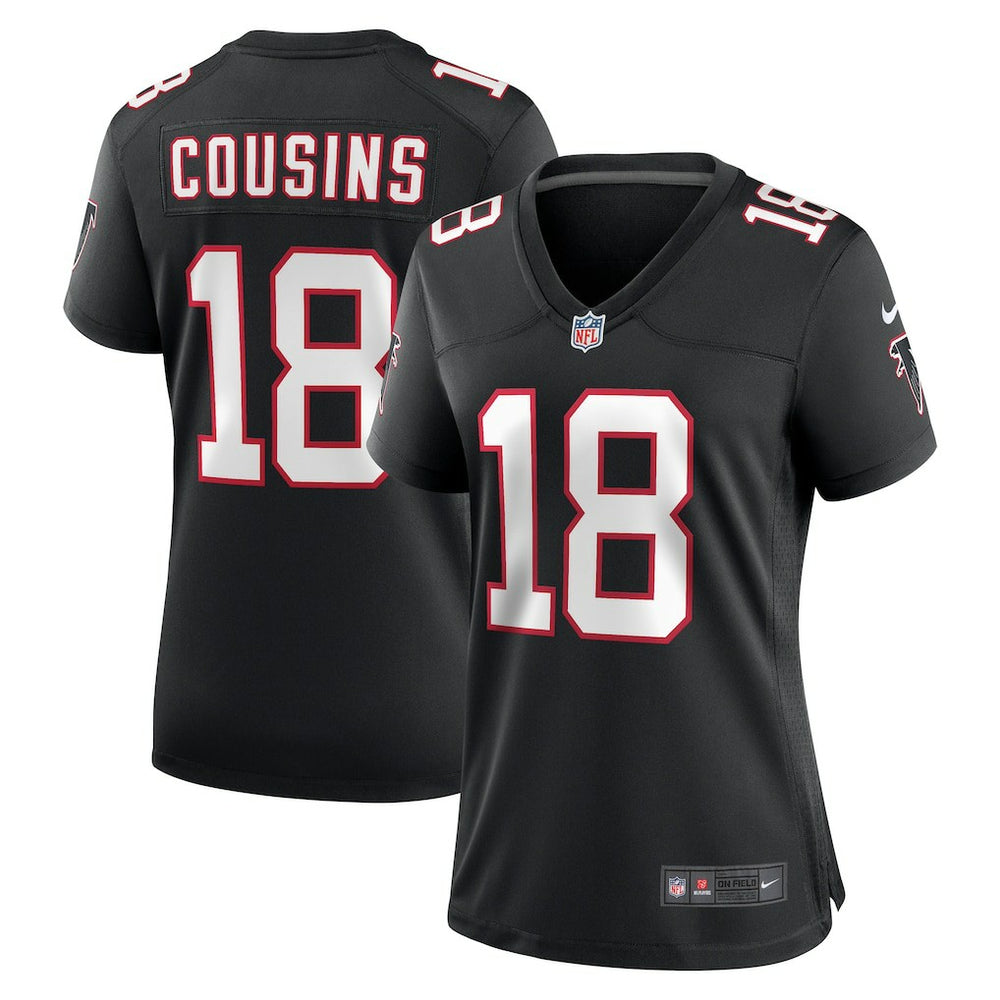 Kirk Cousins Atlanta Falcons Women's Alternate Game Jersey - Black Jerseys