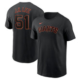 Jung Hoo Lee San Francisco Giants Nike Fuse Name & Number T-Shirt - Black T-shirts