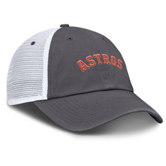 Houston Astros Nike Wordmark Club Adjustable Trucker Hat - Gray Hats