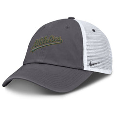 Athletics Nike Wordmark Club Adjustable Trucker Hat - Gray Hats