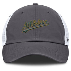 Athletics Nike Wordmark Club Adjustable Trucker Hat - Gray Hats