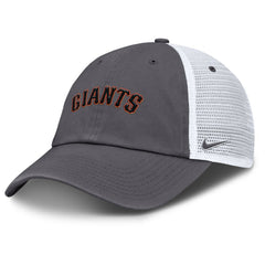 San Francisco Giants Nike Wordmark Club Adjustable Trucker Hat - Gray Hats
