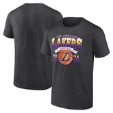 Los Angeles Lakers Fast Break Finisher T-Shirt Charcoal