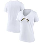 Indiana Pacers Women's Wordmark Home V-Neck T-Shirt White outlet