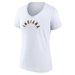 Indiana Pacers Women's Wordmark Home V-Neck T-Shirt White outlet