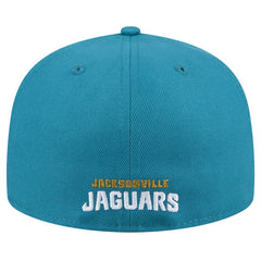 Jacksonville Jaguars New Era Throwback Logo Omaha 59FIFTY Fitted Hat - Teal Hats