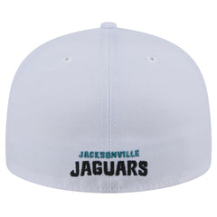 Jacksonville Jaguars New Era Throwback Logo Omaha 59FIFTY Fitted Hat - White Hats