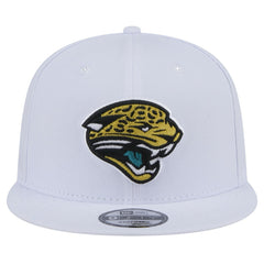 Jacksonville Jaguars New Era Throwback Logo Standard 9FIFTY Snapback Hat - White Hats