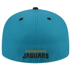 Jacksonville Jaguars New Era Throwback Crawl Flipside Two-Tone 59FIFTY Fitted Hat - Teal/Black Hats