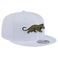 Jacksonville Jaguars New Era Throwback Crawl Standard 9FIFTY Snapback Hat - White Hats