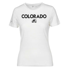 Colorado Avalanche Levelwear Women's Maddox City Capsule T-Shirt - White | US 201531163