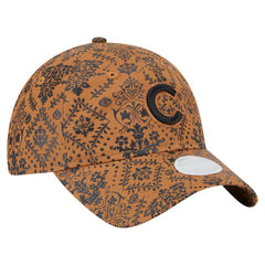 Chicago Cubs New Era Women's Vintage Deco 9TWENTY Adjustable Hat - Brown Hats