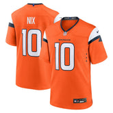Bo Nix Denver Broncos Player Game Jersey - Orange Jerseys