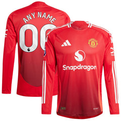 Manchester United 2024/25 Home Custom Long Sleeve Jersey Red - Adidas online