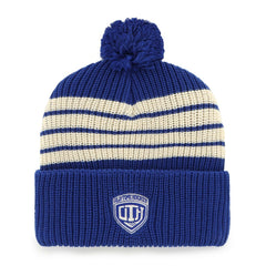 New York Rangers '47 Old Time Hockey Barn Cuffed Knit Hat with Pom - Blue | US 201534450