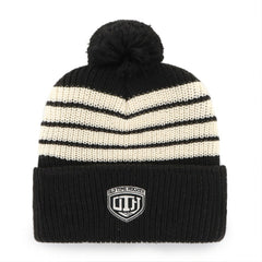 Boston Bruins '47 Old Time Hockey Barn Cuffed Knit Hat with Pom - Black | US 201534453