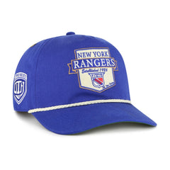 New York Rangers '47 Old Time Hockey Rafter Sure Shot Hitch Adjustable Hat - Blue | US 201534459