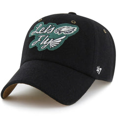 Philadelphia Eagles Stoney Clover Lane x '47 Unisex Field Goal Clean Up Adjustable Hat - Black Hats