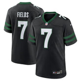 Justin Fields New York Jets Game Jersey - Stealth Black Jerseys