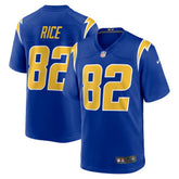 Brenden Rice Los Angeles Chargers 2nd Alternate Game Player Jersey - Royal Jerseys