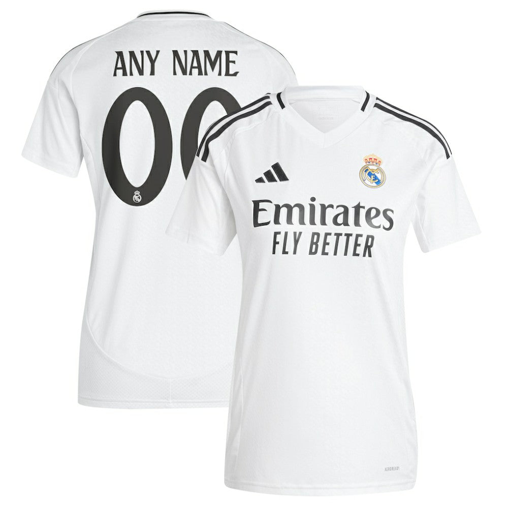 Real Madrid Women's 2024/25 Home Replica Custom Jersey White - Adidas for sale