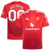 Manchester United Youth 2024/25 Home Replica Custom Jersey Red - Adidas cheap