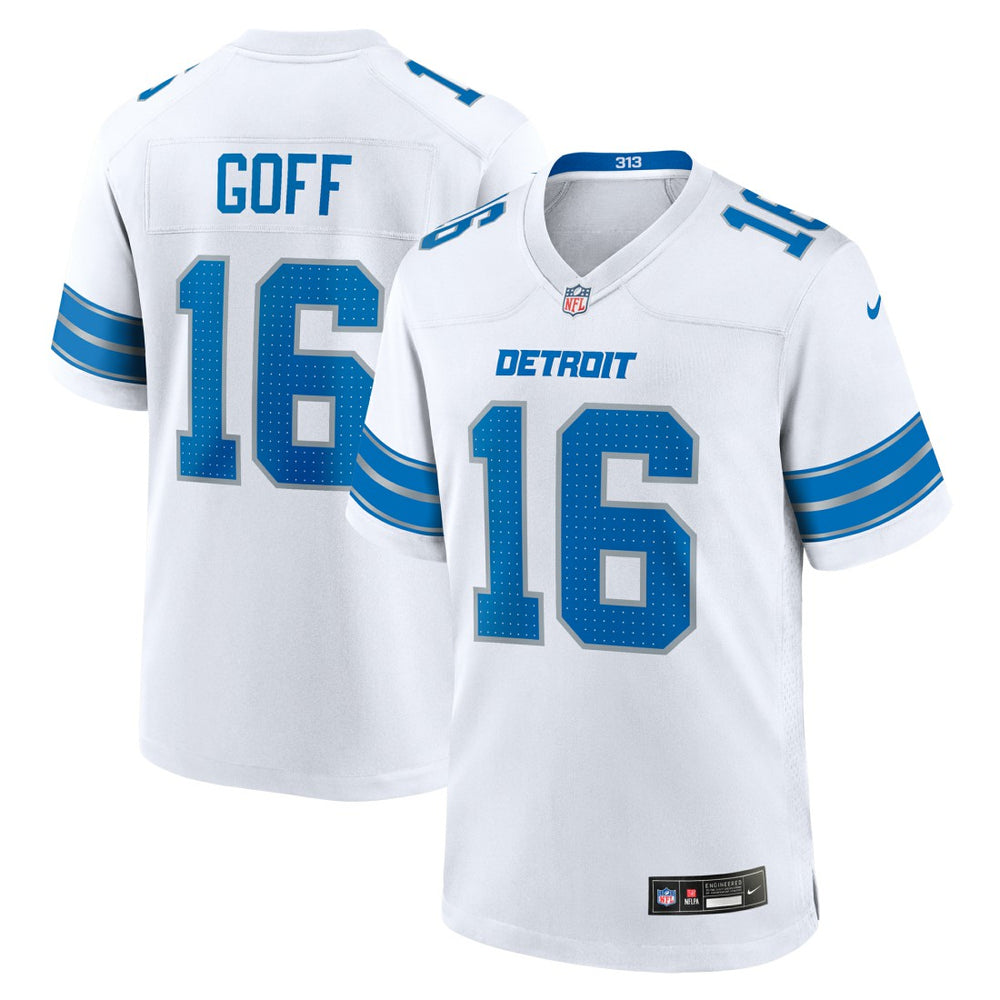 Jared Goff Detroit Lions Game Jersey - White Jerseys