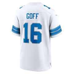 Jared Goff Detroit Lions Game Jersey - White Jerseys