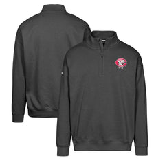 Cincinnati Reds Levelwear Murray Core Logo Quarter-Zip Pullover Top - Black Pullover