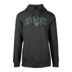 Tampa Bay Rays Levelwear Cooperstown Collection Podium Retro Spellout Pullover Hoodie - Black Hoodies